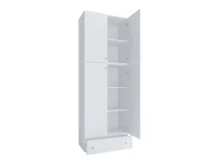 Móvel De Arrumação|Sapateira|VCM Armário de sapatos Lona Branco A. 200 x L. 70 x P. 39 cm Multicor