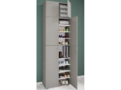Móvel De Arrumação|Sapateira*VCM Armário de sapatos Lona Cinza A. 240 x L. 70 x P. 39 cm Multicor