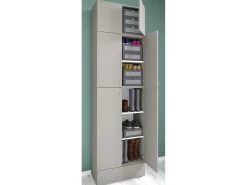 Móvel De Arrumação|Sapateira|VCM Armário de sapatos Lona Cinza A. 240 x L. 70 x P. 39 cm Multicor