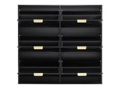 Hauss Spole Armário de sapatos com 6 portas basculantes, 118x25x115 cm^ Móvel De Arrumação|Sapateira