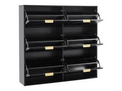 Hauss Spole Armário de sapatos com 6 portas basculantes, 118x25x115 cm^ Móvel De Arrumação|Sapateira