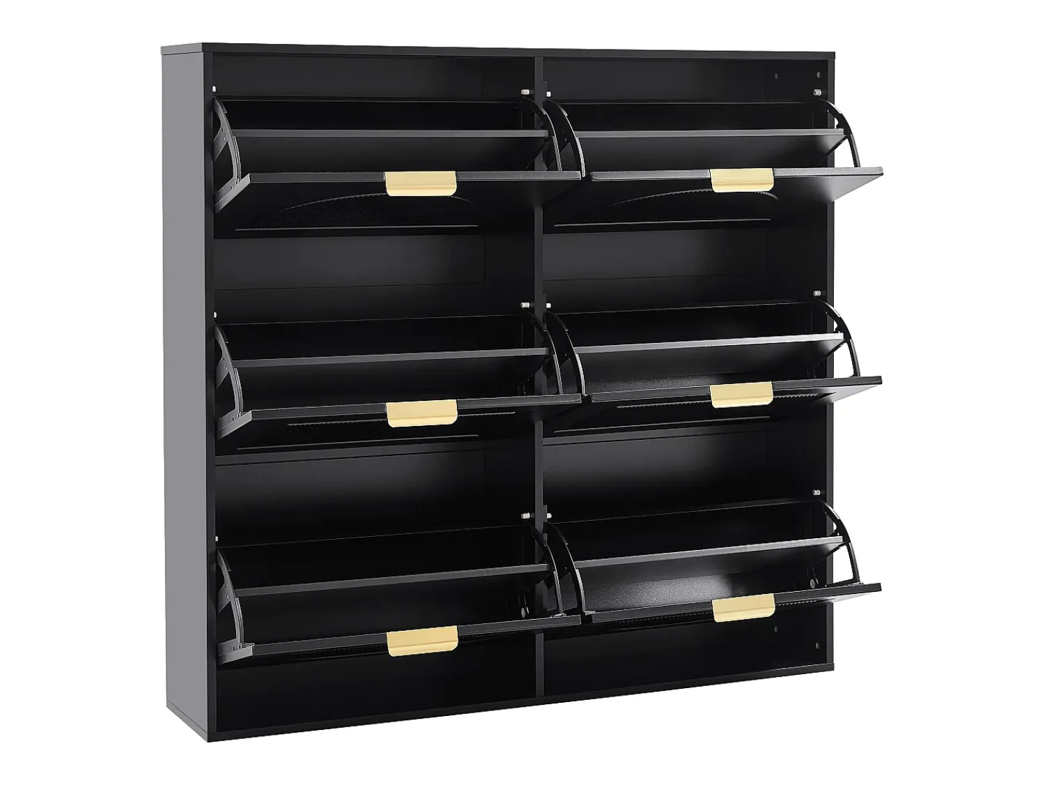 Hauss Spole Armário de sapatos com 6 portas basculantes, 118x25x115 cm^ Móvel De Arrumação|Sapateira