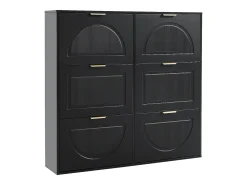 Hauss Spole Armário de sapatos com 6 portas basculantes, 118x25x115 cm^ Móvel De Arrumação|Sapateira