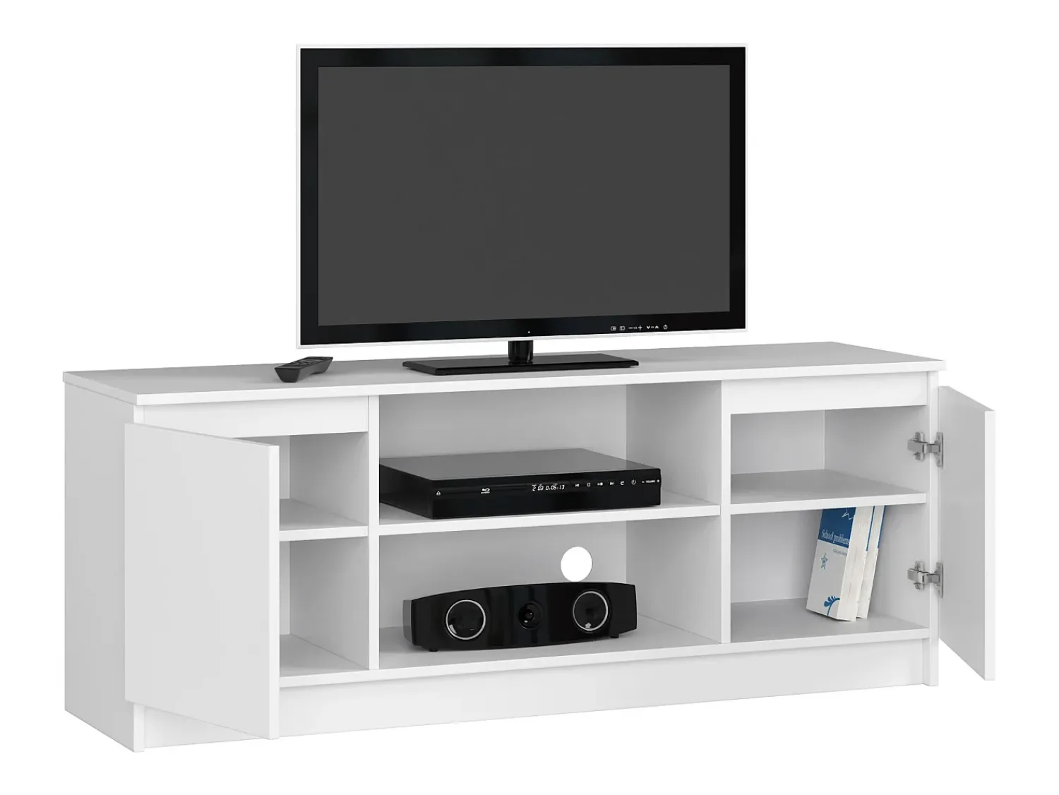 Akord Armário de TV 140 cm 2 Portas 1 Prateleira - Design Moderno e Elegante^ Móvel De Tv