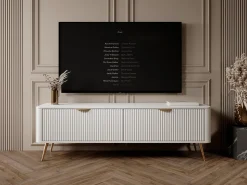 Móvel De Tv* Armário de TV: , 163,2 x 38 x 51,2 cm Branco