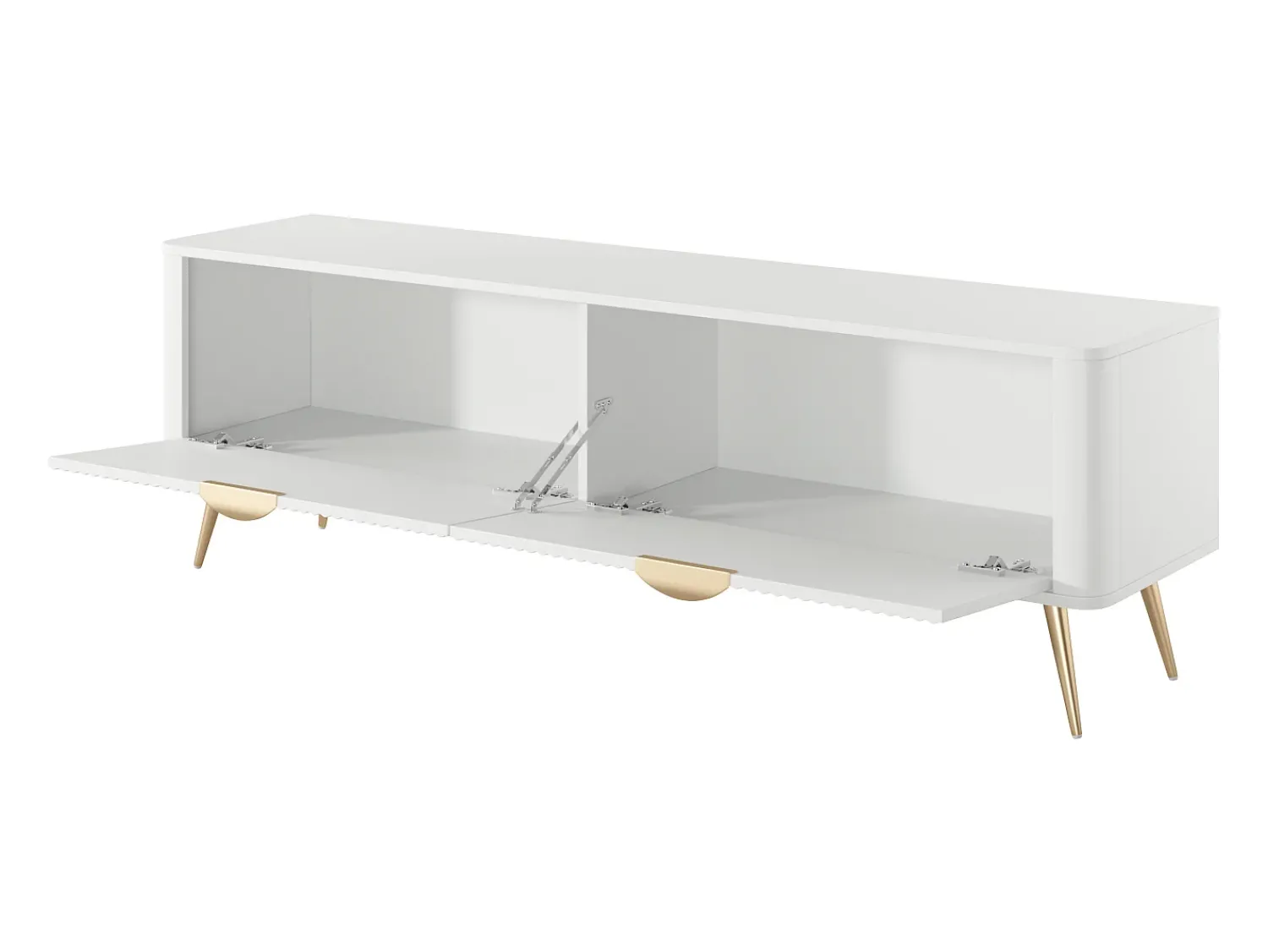 Móvel De Tv* Armário de TV: , 163,2 x 38 x 51,2 cm Branco