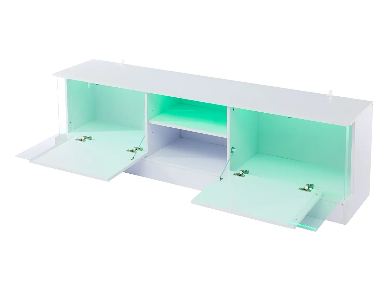 Armário de TV, brilhante, com iluminação LED, para até 70 polegadas, de pé no chão^ Móvel De Tv