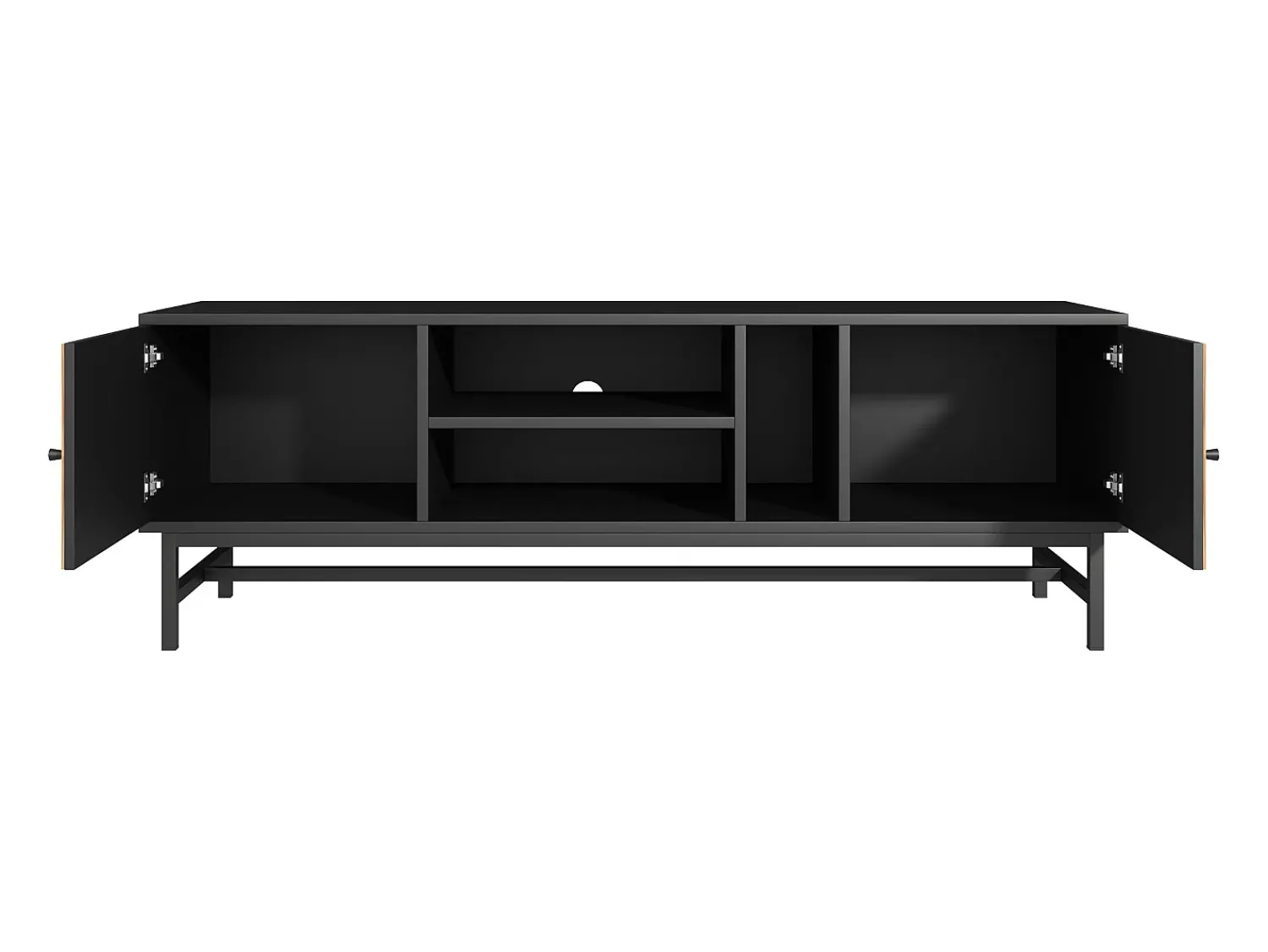 Armário de TV 150cm, Design -Madeira, amplo espaço de armazenamento, moderno e minimalista^ Móvel De Tv