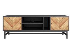 Armário de TV 150cm, Design -Madeira, amplo espaço de armazenamento, moderno e minimalista^ Móvel De Tv