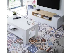 Loungitude Armário de TV Tamiko 138 cm Artik carvalho canadense^ Móvel De Tv