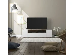 Loungitude Armário de TV Tamiko 138 cm Artik carvalho canadense^ Móvel De Tv