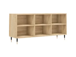 Móvel De Tv| Armário de TV 103,5x30x50 cm derivados madeira carvalho sonoma PT328968 Castanho