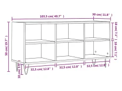 Clearance vidaxl Armário de TV 103,5x30x50 cm derivados de madeira Branco