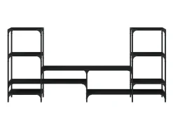 Móvel De Tv| Armário de TV 206,5x28,5x95 cm derivados de madeira PT542948 Preto