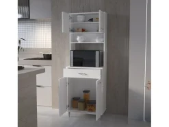 TuHome Armário Della em melamina, com gaveta de calha metálica, 168.91 cm X 59.94 cm X 35.30 cm ,^ Móvel De Arrumação