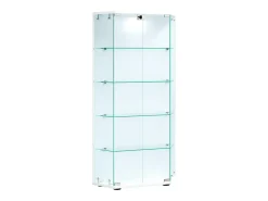Vitrina*VCM Armário em pé Cenila Branco A. 114 x L. 83 x P. 17 cm Multicor
