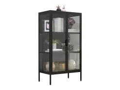Vitrina|VCM Armário em pé Floka A. 110 x L. 60 x P. 35 cm Preto