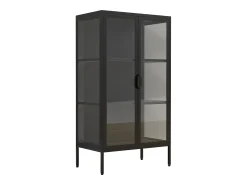 Vitrina|VCM Armário em pé Floka A. 110 x L. 60 x P. 35 cm Preto