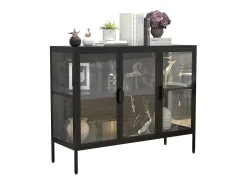 Outlet VCM Armário em pé Floka A. 80 x L. 110 x P. 35 cm Preto