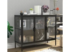 Outlet VCM Armário em pé Floka A. 80 x L. 110 x P. 35 cm Preto