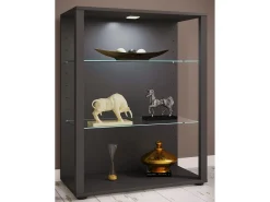 Online VCM Armário em pé Glasol Antracite A. 90 x L. 70 x P. 35 cm Multicor