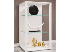 Vitrina*VCM Armário em pé Glasol Branco A. 90 x L. 52 x P. 44 cm Multicor