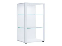 Vitrina*VCM Armário em pé Glasol Branco A. 90 x L. 52 x P. 44 cm Multicor
