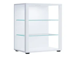 Vitrina*VCM Armário em pé Glasol Branco A. 60 x L. 52 x P. 35 cm Multicor