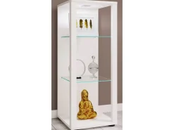 Vitrina*VCM Armário em pé Glasol Branco A. 90 x L. 35 x P. 35 cm Multicor