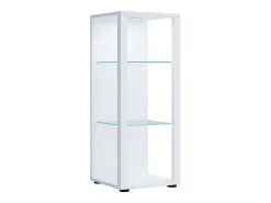 Vitrina*VCM Armário em pé Glasol Branco A. 90 x L. 35 x P. 35 cm Multicor