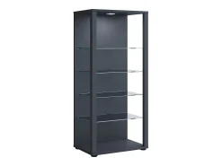 Prateleira*VCM Armário em pé Glasol A. 115 x L. 52 x P. 35 cm Preto