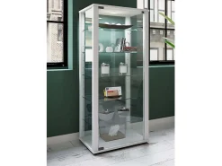 Vitrina*VCM Armário em pé Kavisa Branco A. 115 x L. 50 x P. 38 cm Multicor