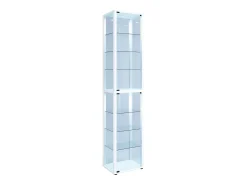 VCM Armário em pé Kavisa Branco A. 227 x L. 50 x P. 38 cm^ Vitrina