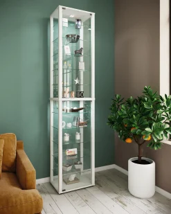 Discount VCM Armário em pé Kavisa Branco A. 227 x L. 50 x P. 38 cm Multicor