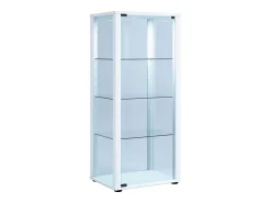 Vitrina|VCM Armário em pé Kavisa Branco A. 115 x L. 50 x P. 38 cm Multicor