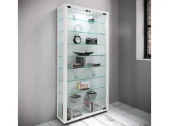 Vitrina*VCM Armário em pé Lumo Branco A. 113 x L. 59 x P. 18 cm Multicor