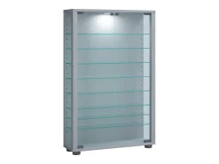 Vitrina|VCM Armário em pé Lumo Prata A. 90 x L. 59 x P. 18 cm Multicor
