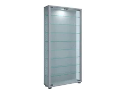 Vitrina*VCM Armário em pé Lumo Prata A. 113 x L. 59 x P. 18 cm Multicor