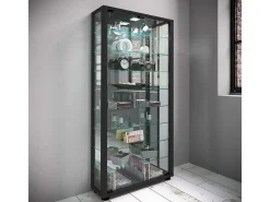 Vitrina|VCM Armário em pé Lumo Preto A. 115 x L. 59 x P. 18 cm Multicor