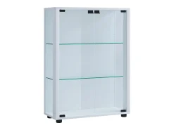 VCM Armário em pé Sintalo Branco A. 80 x L. 60 x P. 25 cm^ Vitrina