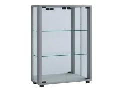 Vitrina|VCM Armário em pé Sintalo Prata A. 80 x L. 60 x P. 25 cm Multicor