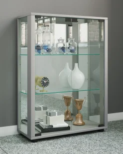 Vitrina|VCM Armário em pé Sintalo Prata A. 80 x L. 60 x P. 25 cm Multicor