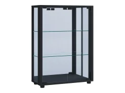Vitrina|VCM Armário em pé Sintalo Preto A. 80 x L. 60 x P. 25 cm Multicor