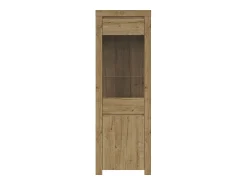 Clearance Petits-Meubles Armário expositor de 2 portas Hella Wood Natural claro