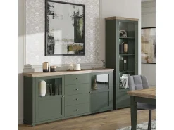 Vitrina*Petits-Meubles Armário expositor de 1 porta, abertura à esquerda Martin Vert et Bois Verde