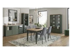 Vitrina*Petits-Meubles Armário expositor de 1 porta, abertura à esquerda Martin Vert et Bois Verde