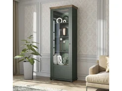 Vitrina*Petits-Meubles Armário expositor de 1 porta, abertura à esquerda Martin Vert et Bois Verde
