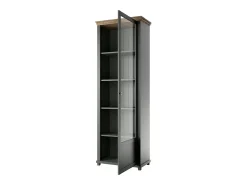 Best Petits-Meubles Armário expositor de 1 porta, abertura à direita Martin Vert et Bois Verde