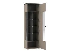 Sale Petits-Meubles Armário expositor de 1 porta Opio e Antracite Taupe