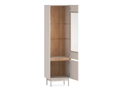 Online Petits-Meubles Armário expositor de 2 portas Connie Cashmere e madeira Bege